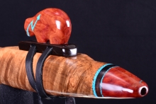 Myrtle Burl Native American Flute, Minor, Low D-3, #H21F